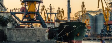 Ship in a port