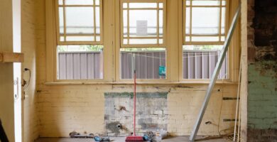 Inside of a building being renovated