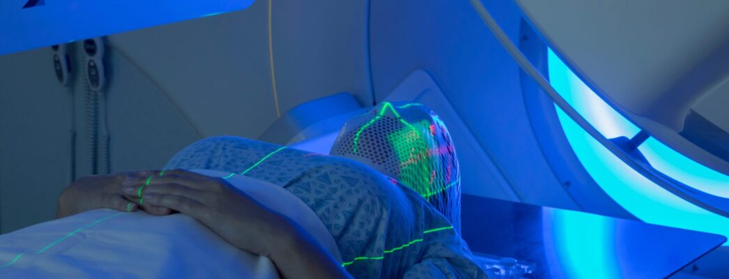 Patient undergoes radiation therapy