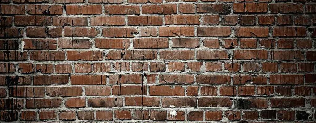 closeup of old brick wall