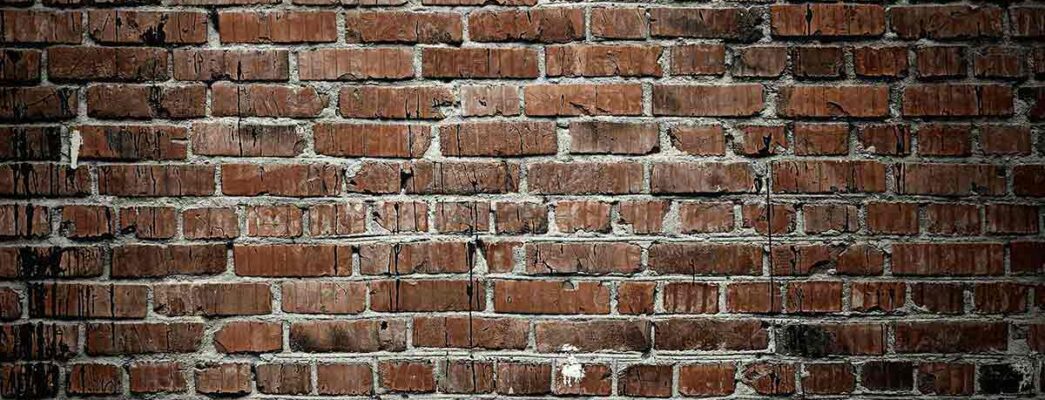 closeup of old brick wall