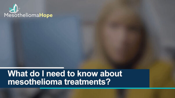 Mesothelioma Treatment Video Thumbnail