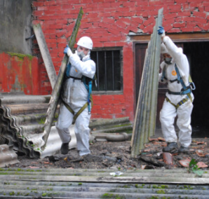 Asbestos abatement professionals