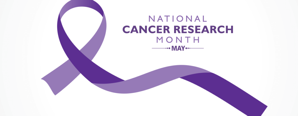 National Cancer Research Month logo