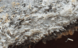 Construction materials made with asbestos fibers