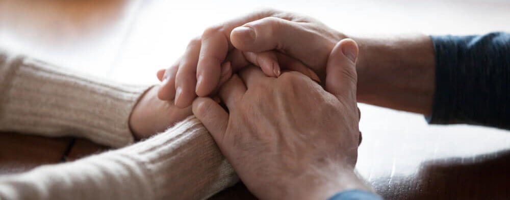 comforting hands