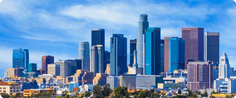 Skyline of downtown Los Angeles