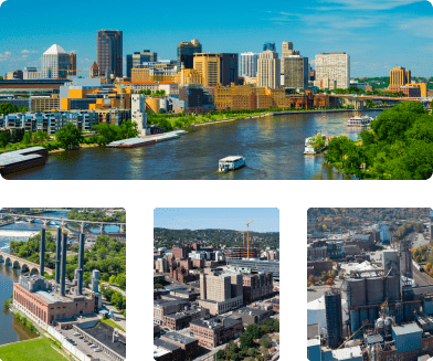 Various cities in Minnesota
