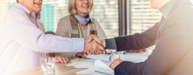 two men shaking hands
