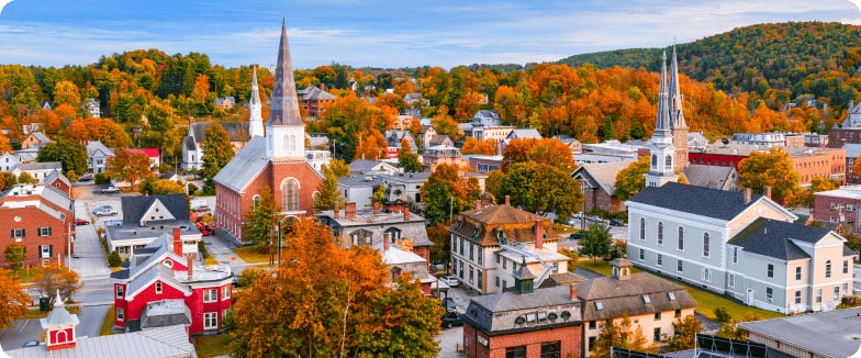 Montpelier Vermont skyline