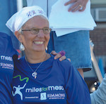 Mary Jane Williams at a Miles for Meso race