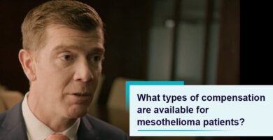 What types of compensation are available for mesothelioma patients?