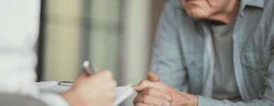 A veteran talks to a doctor about addiction