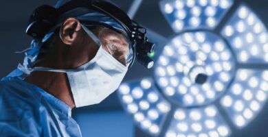 Surgeon in operating room