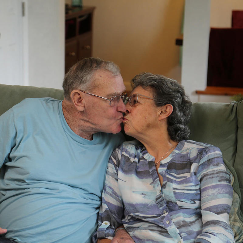 Arthur Putt and his wife Jan