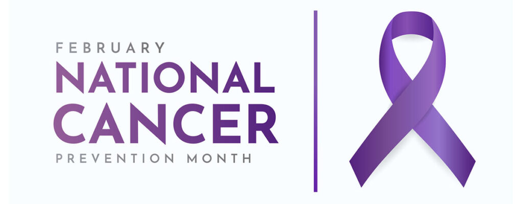 February National Cancer Prevention Month ribbon