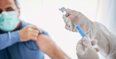 Patient receiving cancer vaccine