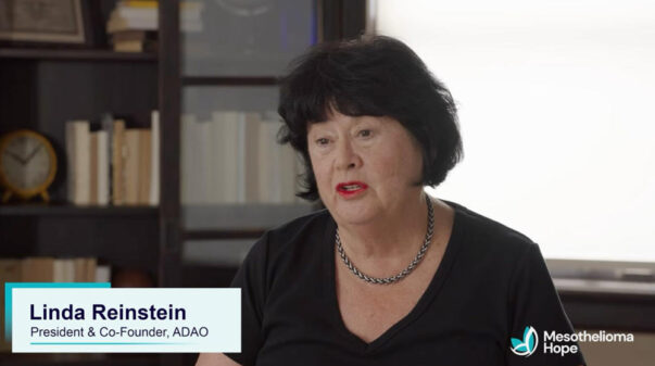 ADAO President Linda Reinstein’s Mesothelioma Journey Video Thumbnail