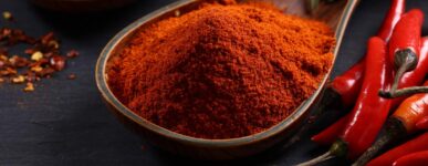 Chili peppers and cayenne powder