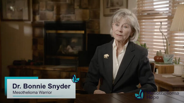 Dr. Bonnie Snyder’s Mesothelioma Diagnosis | Mesothelioma Hope Video Thumbnail