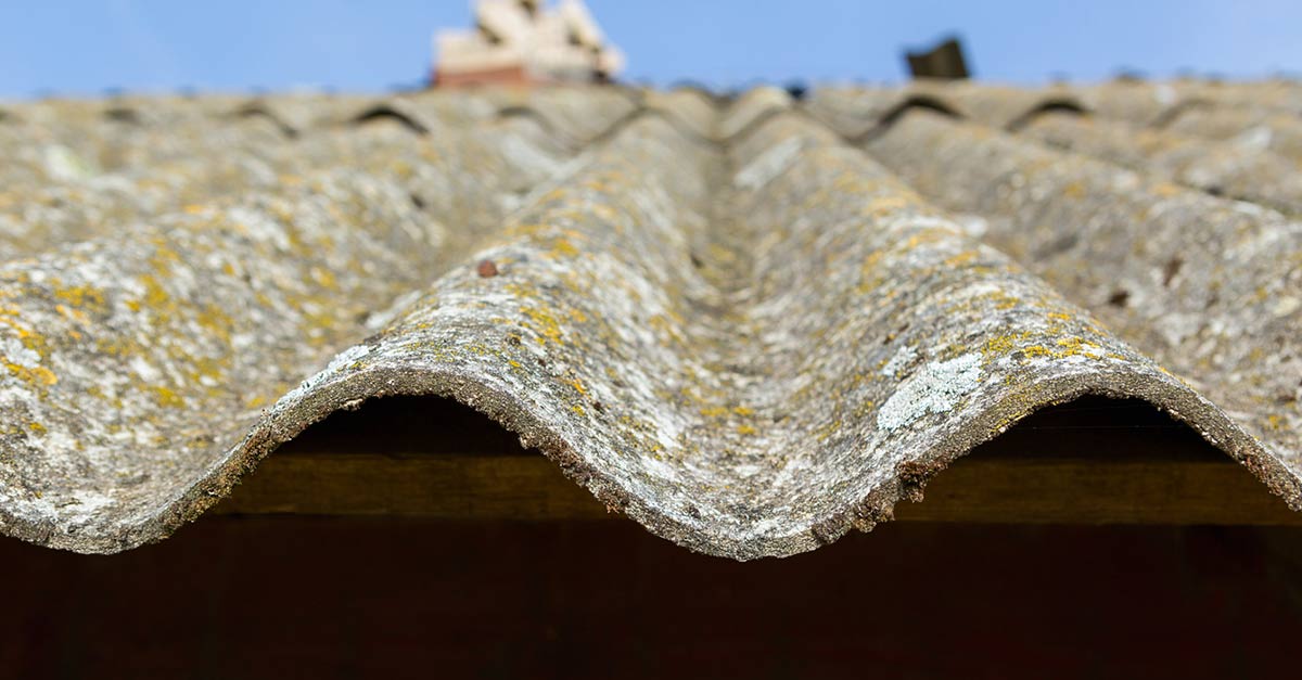 Asbestos roof